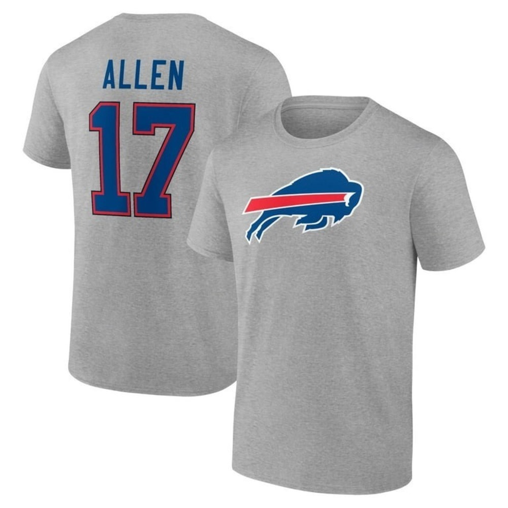Men_s Josh Allen Gray Buffalo Bills Icon 2 Sided